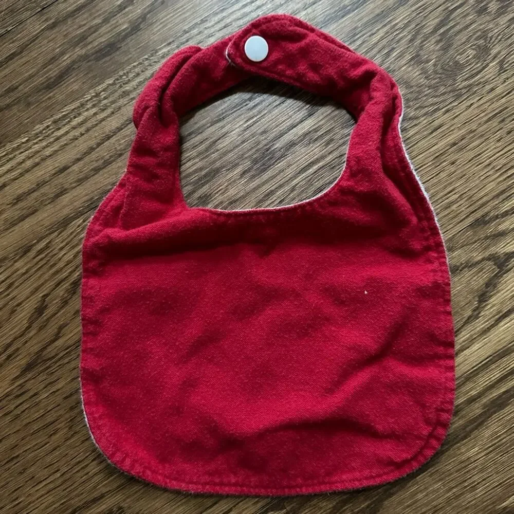Flannel bibs - winter/holiday/Christmas (set of 6)